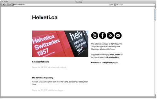 Helveti.ca screenshot