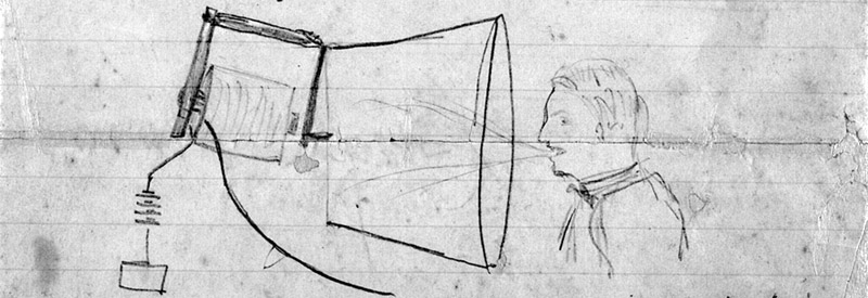 Sketch of telephone prototype