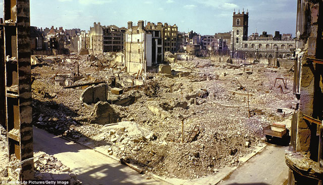 The London Blitz in colour
